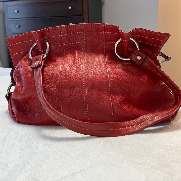 EUC Tignanello Red Leather bag - Picture 2 of 15